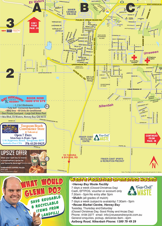 printable map hervey bay