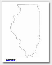 Printable Illinois Maps | State Outline, County, Cities