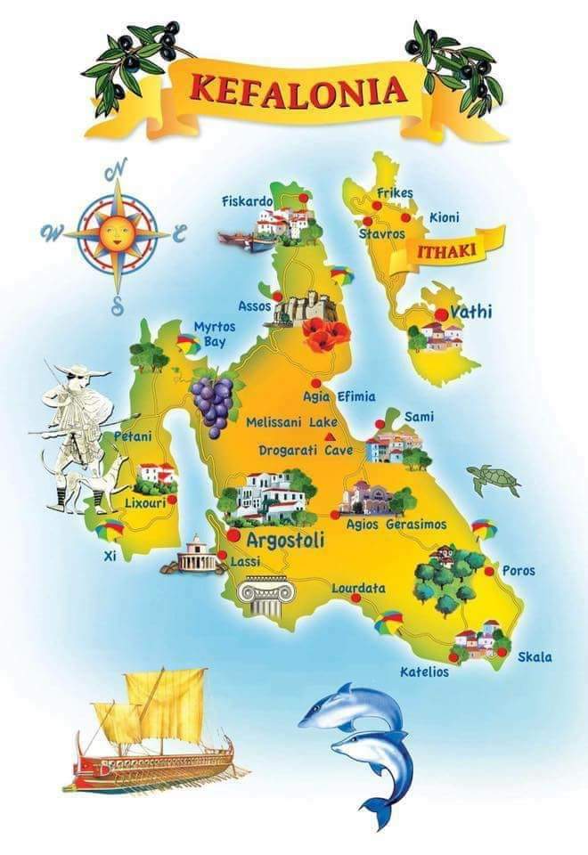 Best of Kefalonia Map