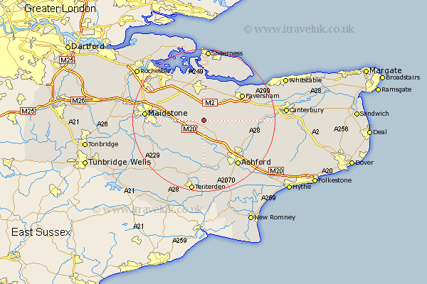 printable map kent