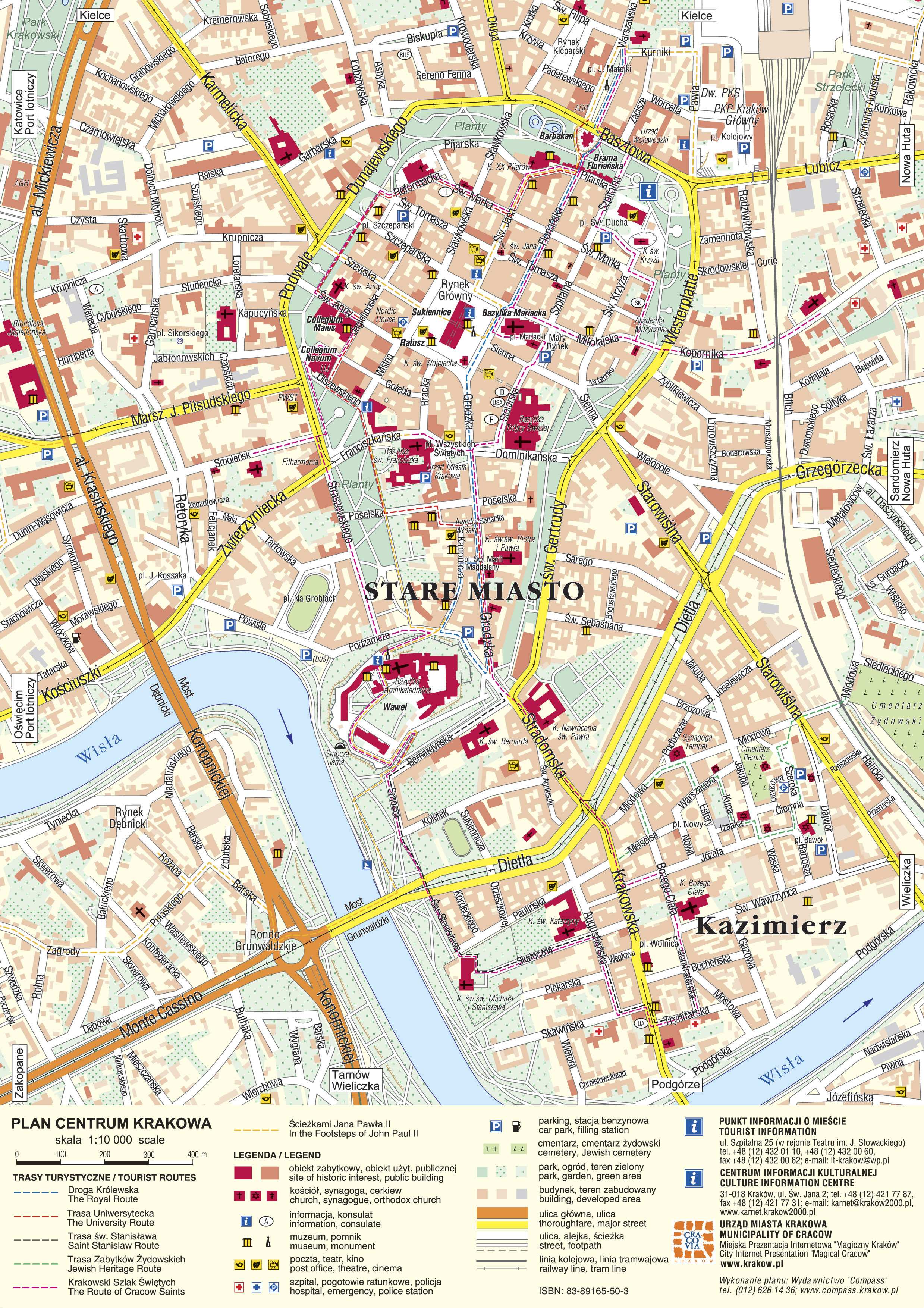 Large Krakow Maps for Free Download and Print | High-Resolution ...