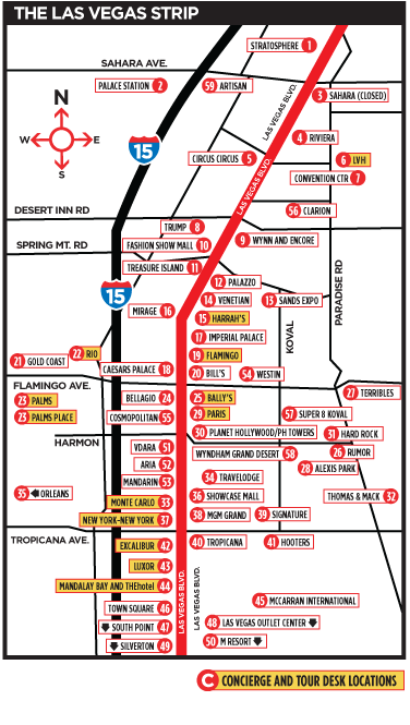 printable map las vegas strip