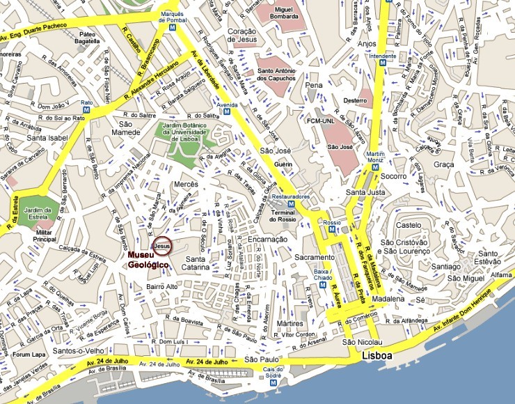 printable map lisbon city centre