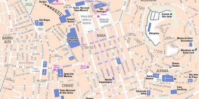 printable map lisbon city centre