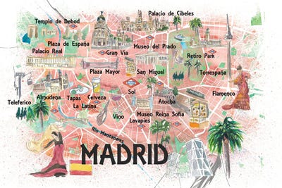 printable map madrid