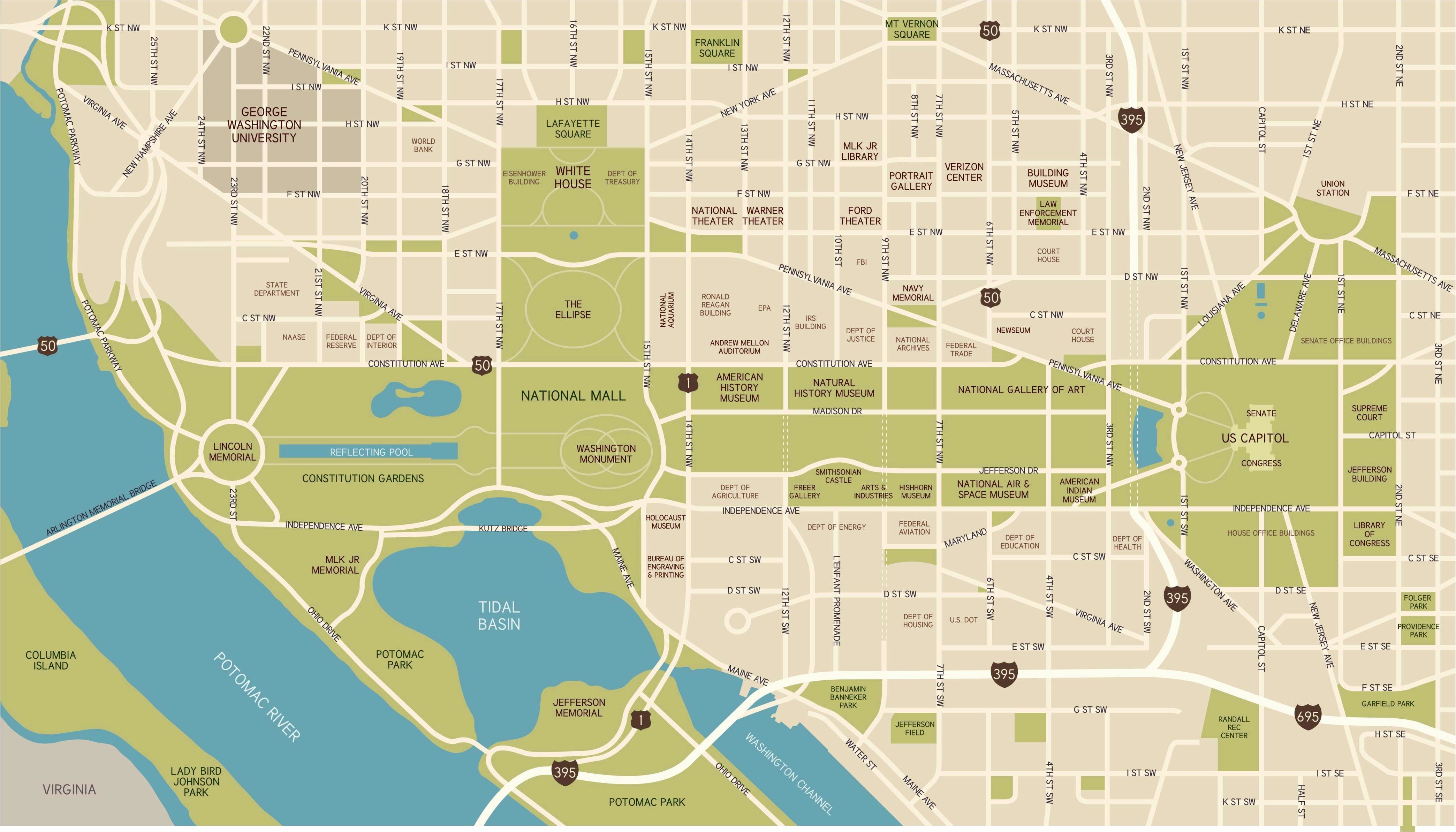 printable map national mall