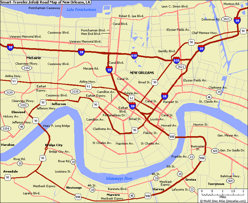 printable map new orleans