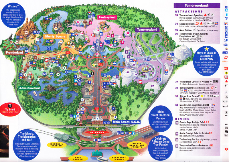 printable map of disney world magic kingdom