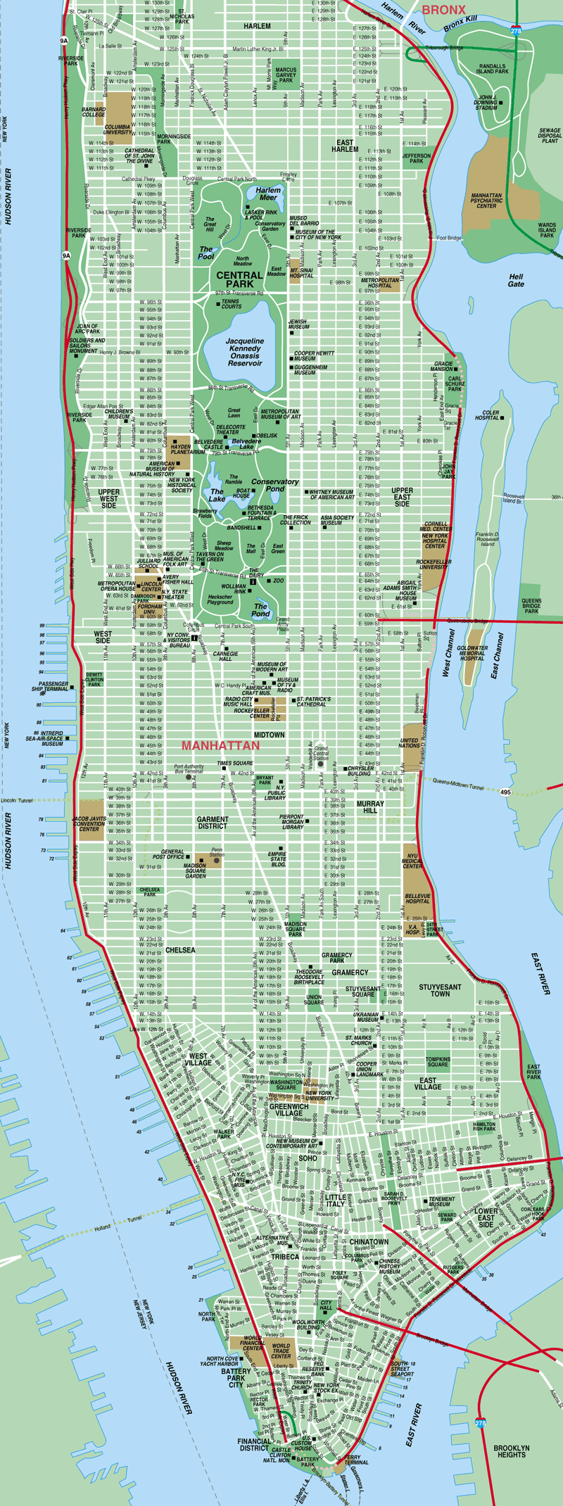 printable map of downtown manhattan