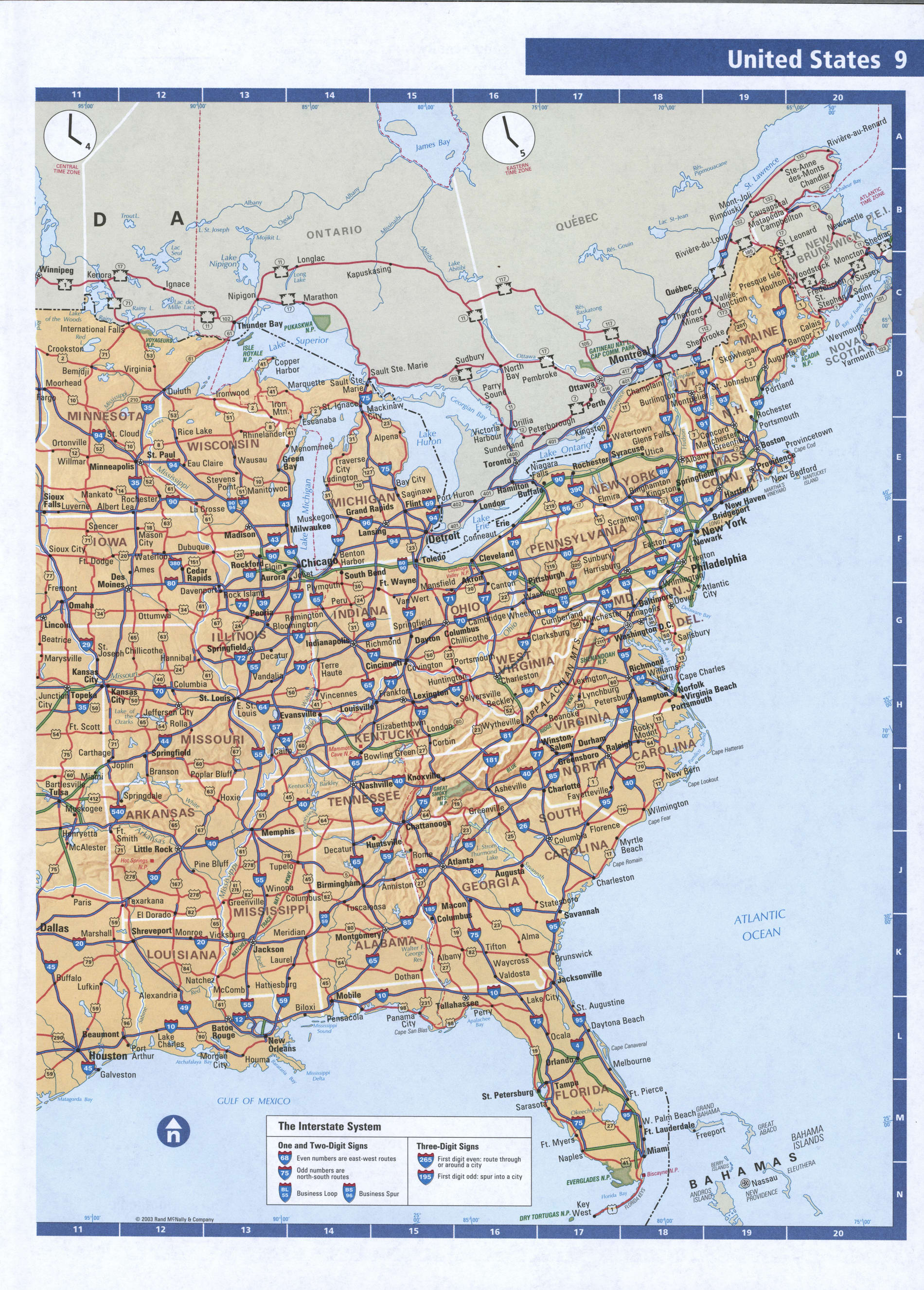 Free printable map of eastern united - Printable Map Of Eastern United States With Cities 31 
