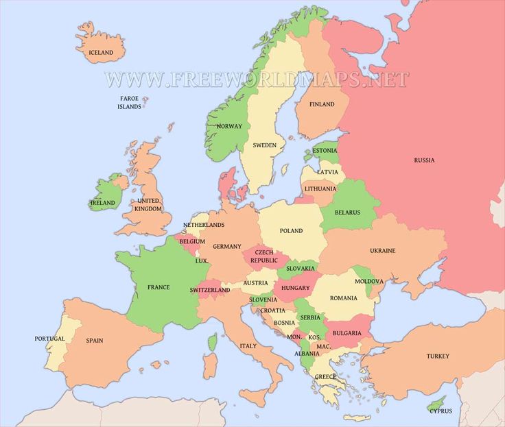 printable map of europe 2016