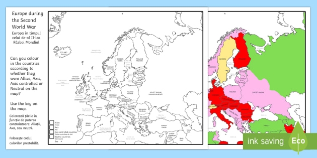 printable map of europe before ww2