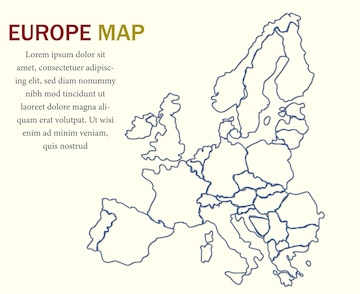 printable map of europe black and white