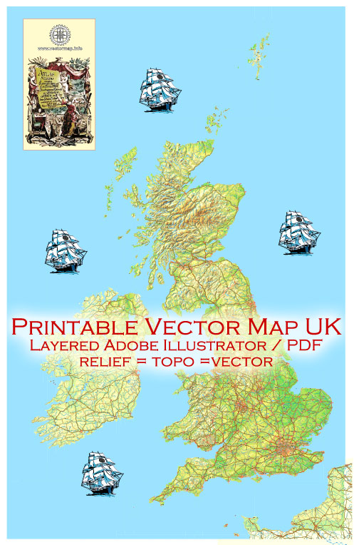 printable map of great britain and ireland
