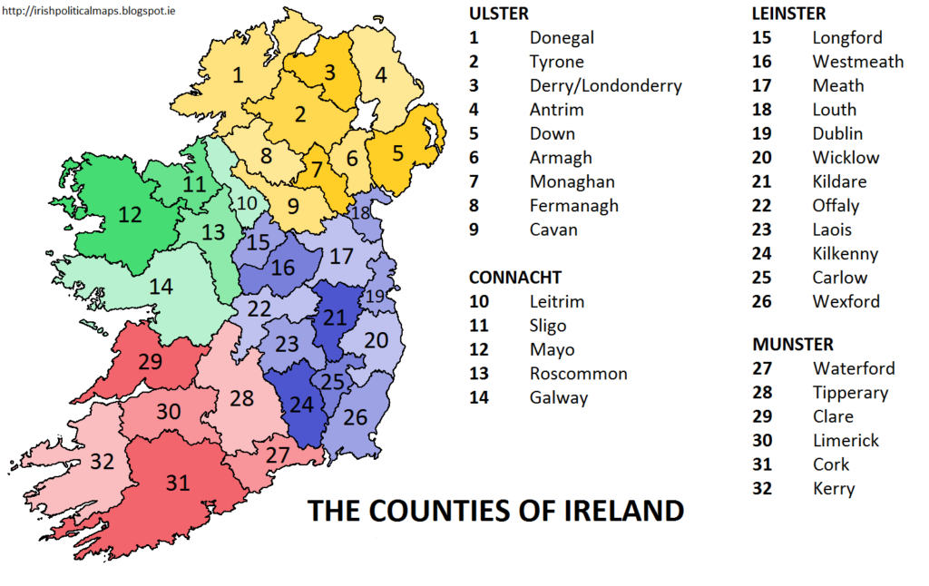 Maps Of Ireland | Printable Irish County Maps - Worksheets Library for Free Printable Map Of Ireland With Counties