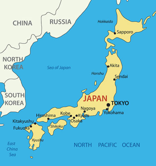 printable map of japan for students