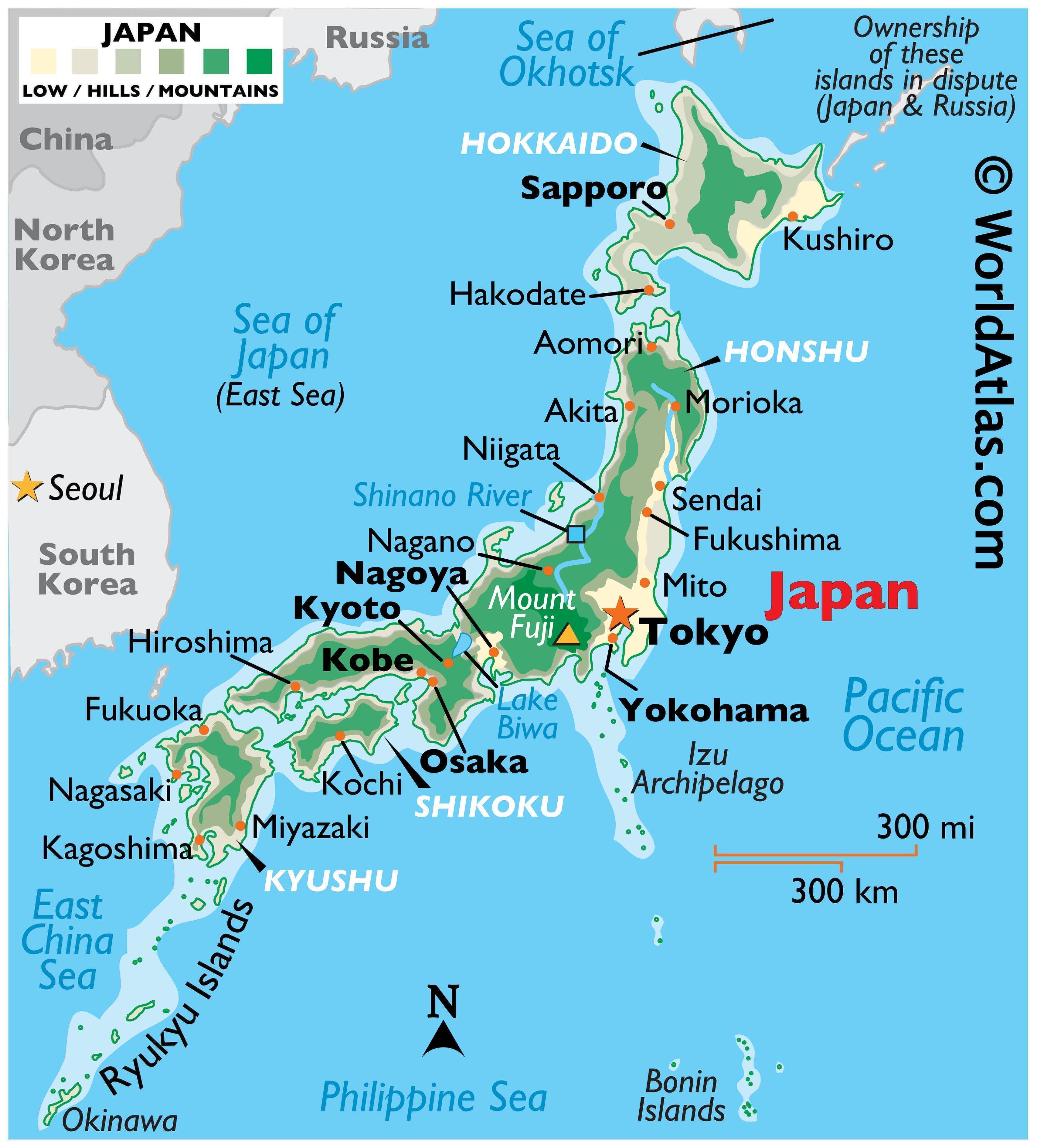 printable map of japan for students