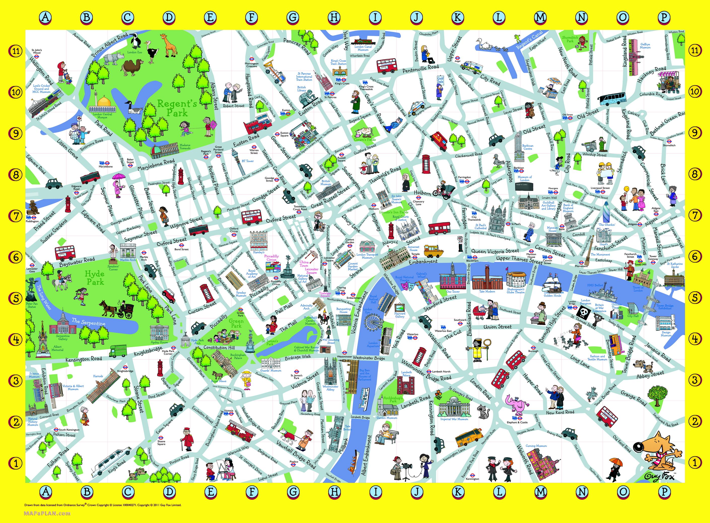 printable map of london uk