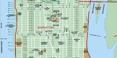 Manhattan map - Maps Manhattan (New York - USA)