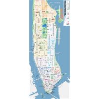 Large printable tourist attractions map of Manhattan, New York ...