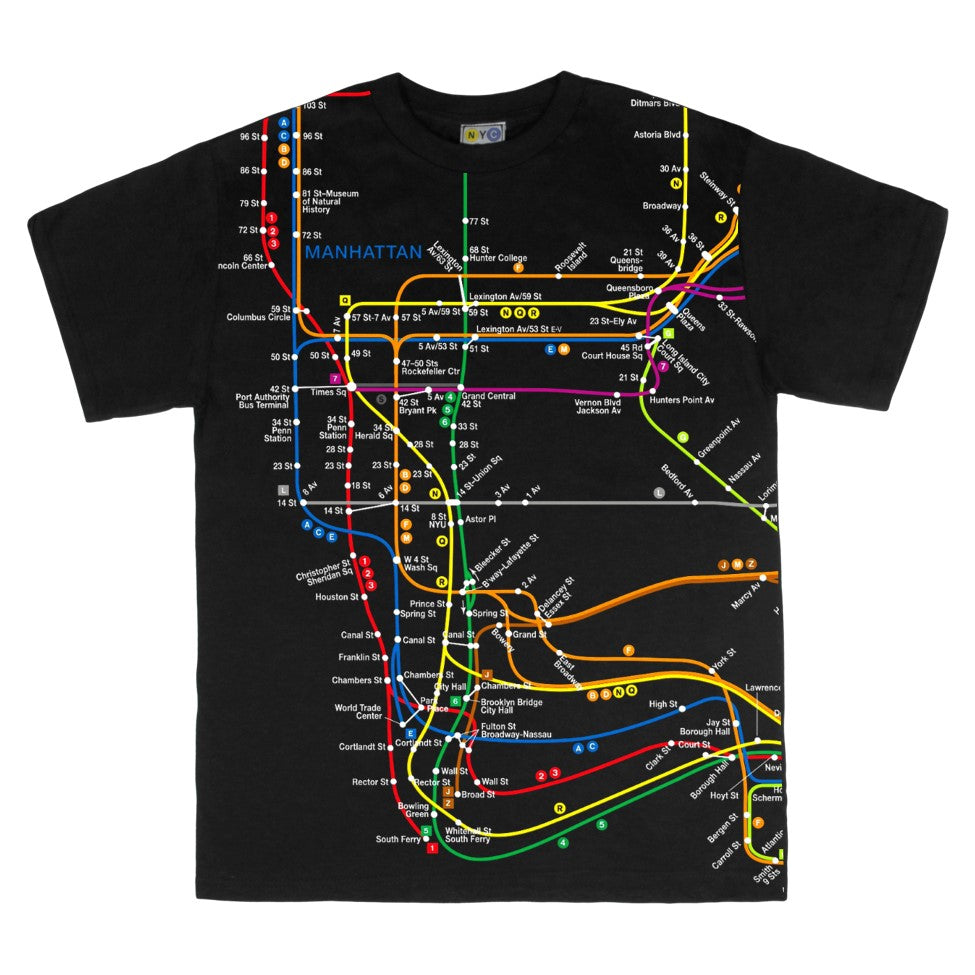 Manhattan Map Tee - Museum of the City of New York