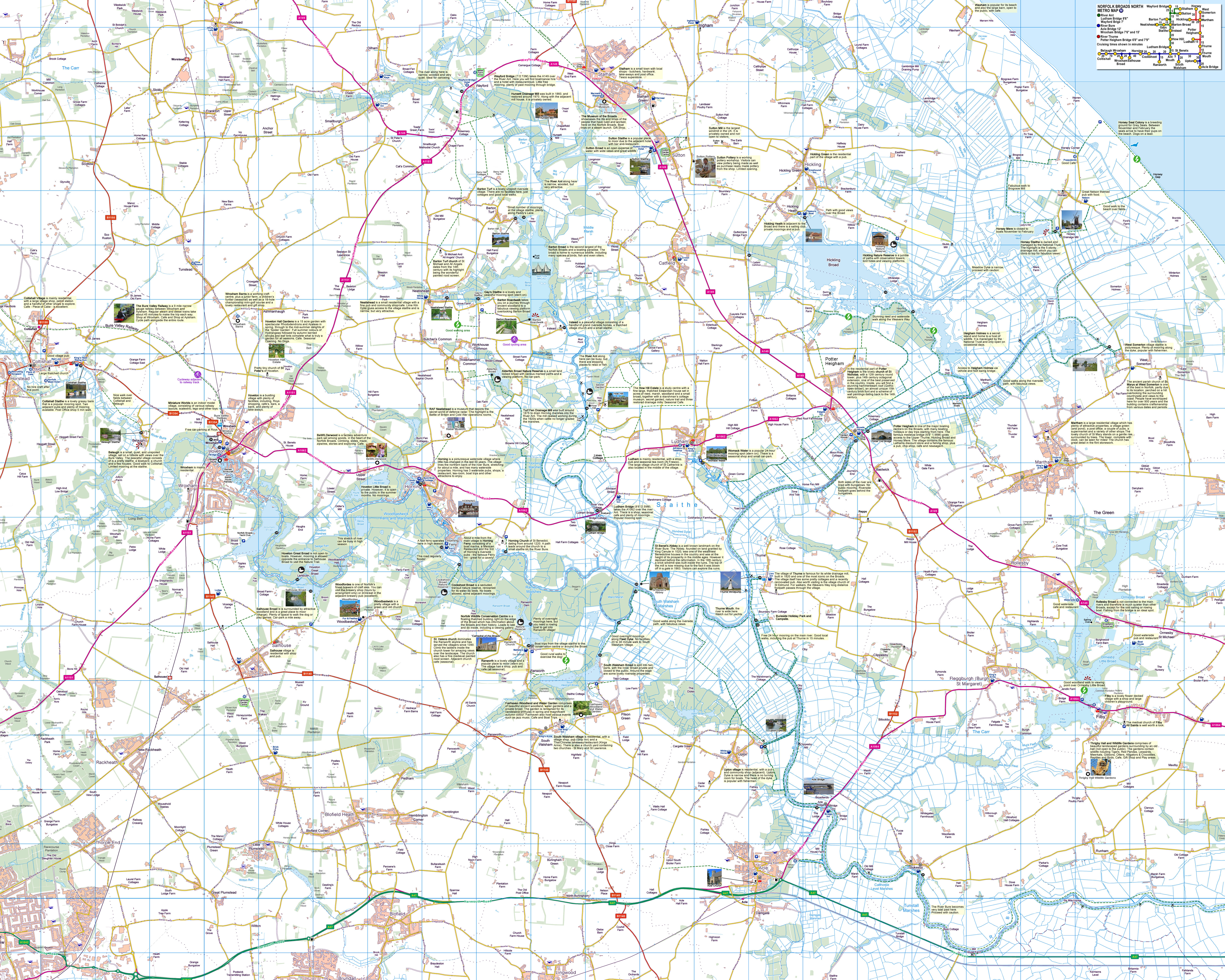 Norfolk Broads Map