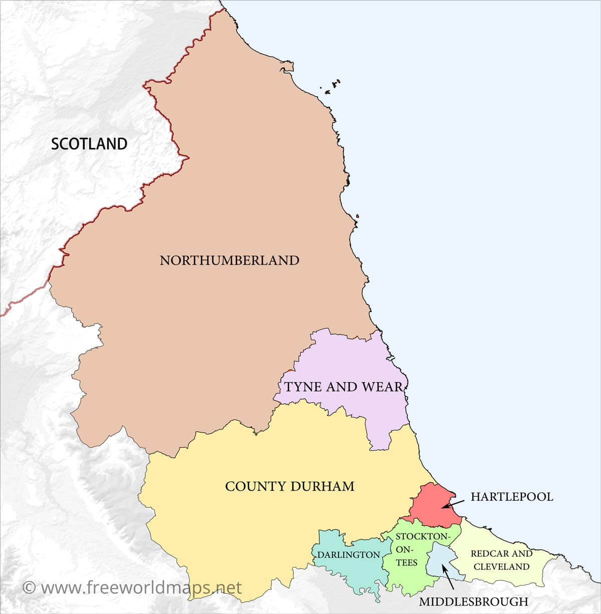 printable map of north east scotland