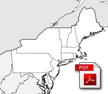 printable map of the northeastern united states