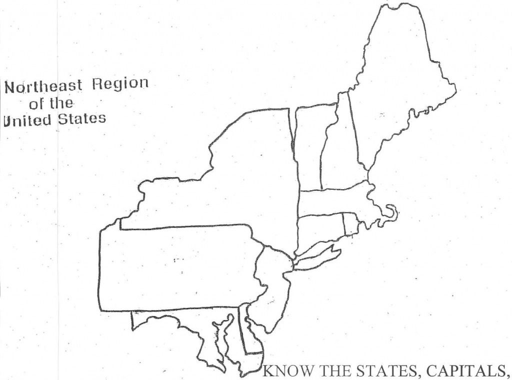 printable map of the northeastern united states