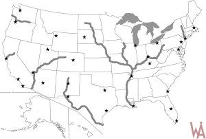 United States wall Map Physical - Printable Map Of The United States With Rivers 28 