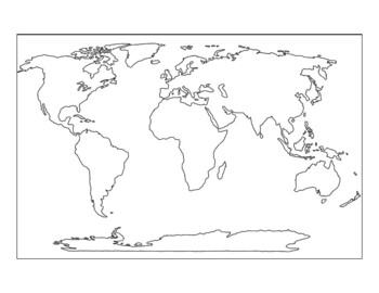 printable map of the world for students