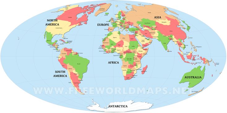 Countries of the World Map
