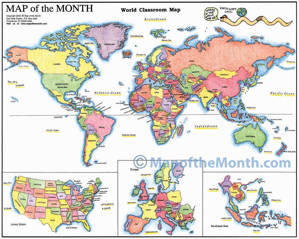 printable map of the world with countries