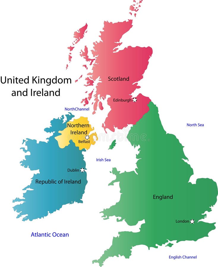 printable map of uk and ireland