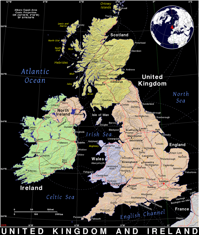 printable map of uk and ireland