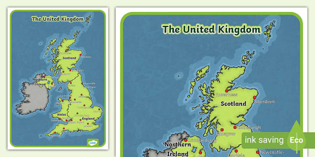 printable map of uk ks1