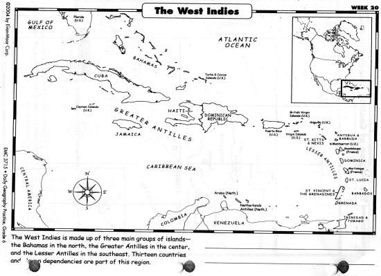 printable map of united states and caribbean