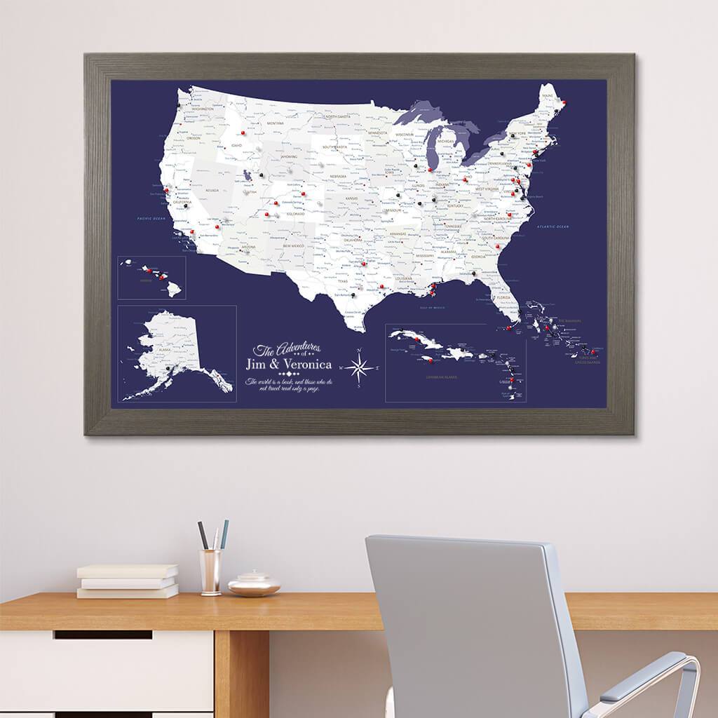 printable map of united states and caribbean