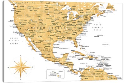 printable map of united states and caribbean