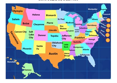printable map of united states with capitals