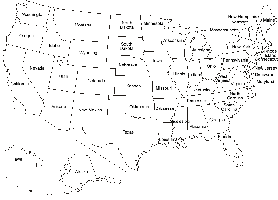 US Map Coloring Pages - Best Coloring Pages For Kids