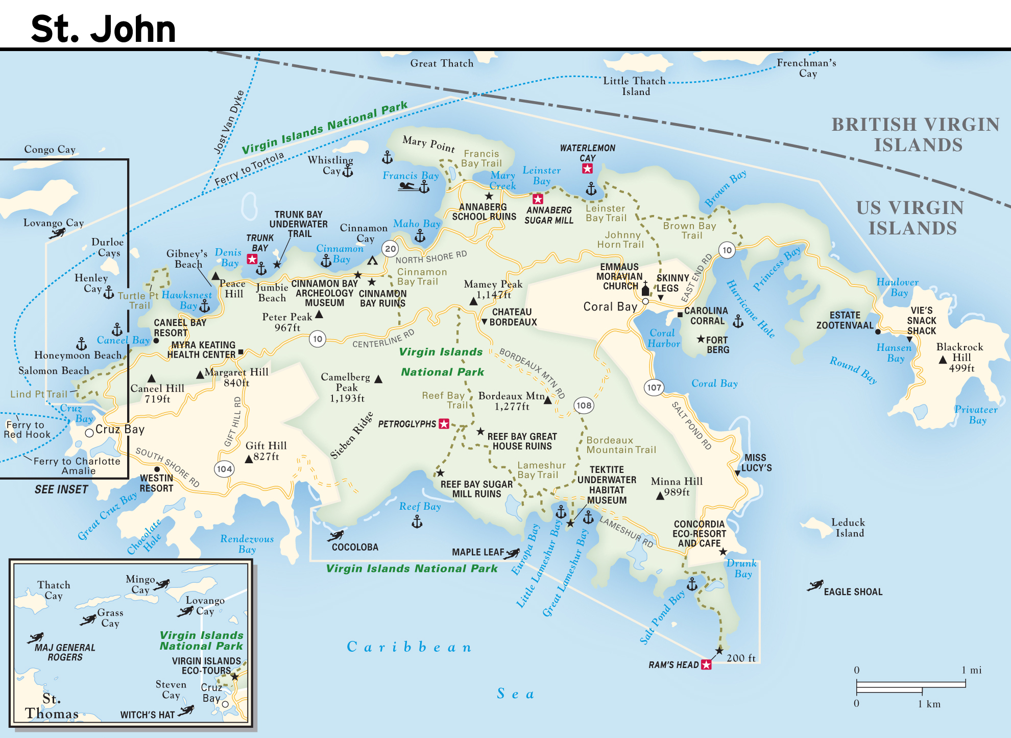 printable map of us virgin islands
