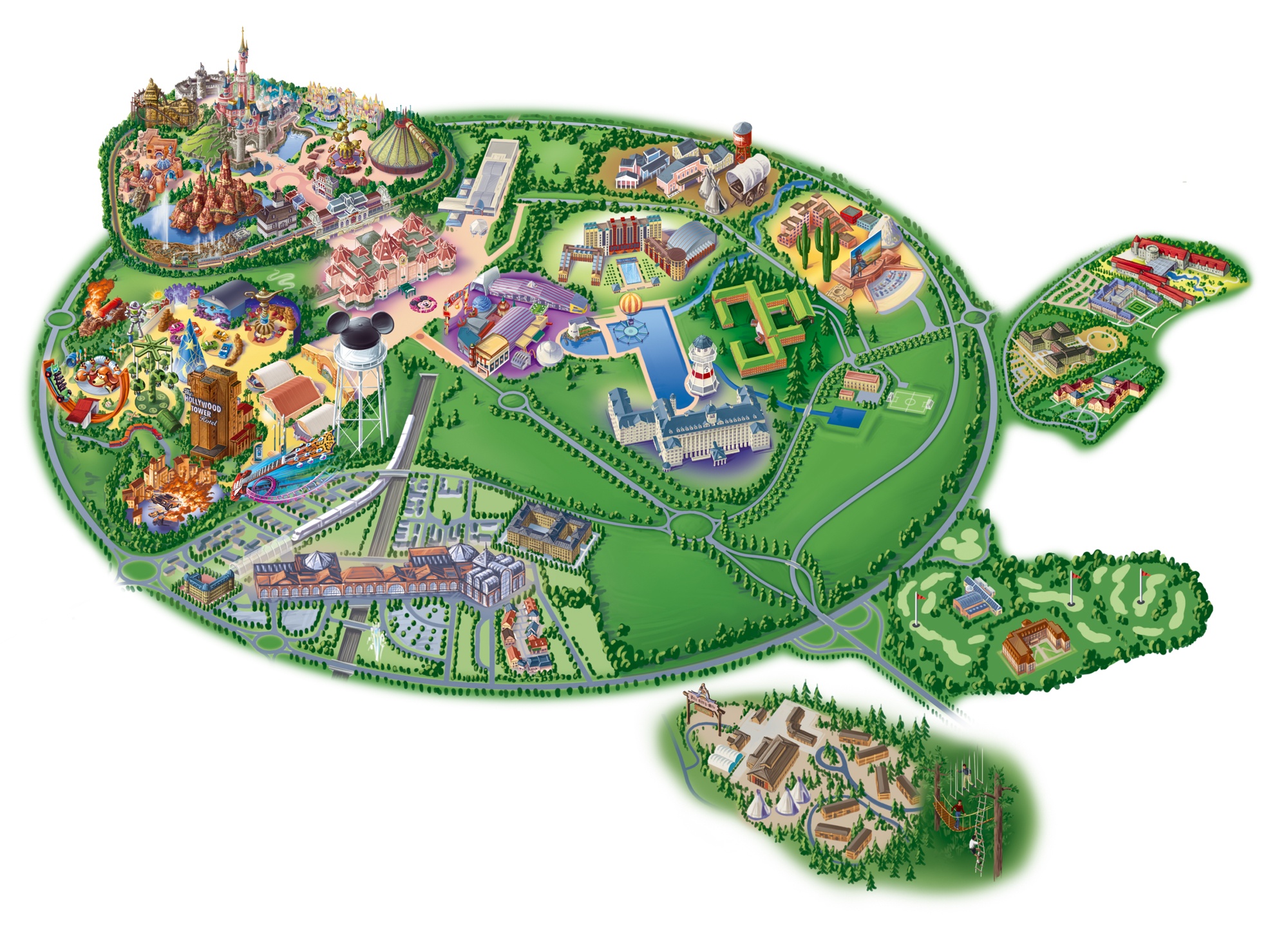 printable map of walt disney world resorts