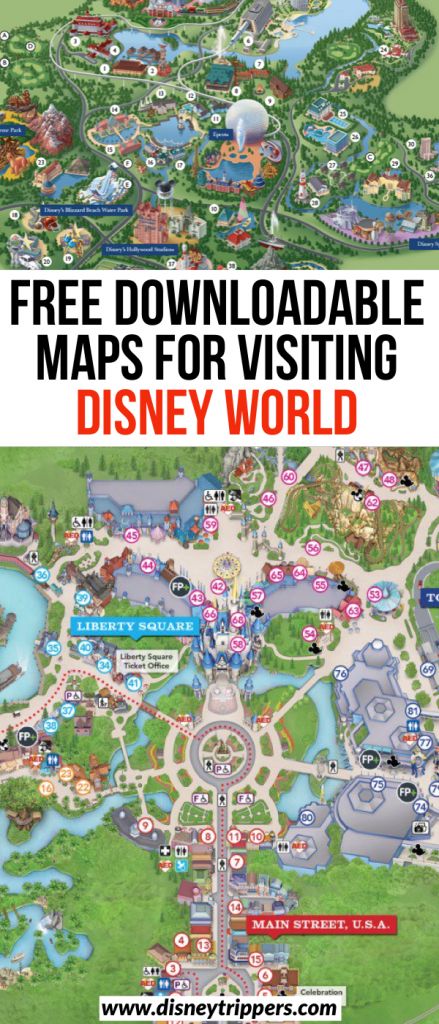 printable map of walt disney world resorts