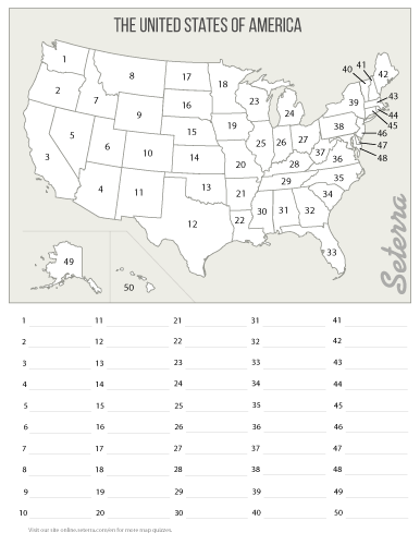 printable map quiz