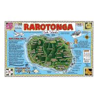 Detailed travel map of Rarotonga, Cook Islands | Cook Islands ...