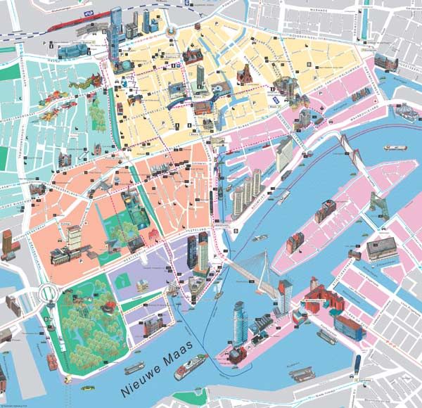 Rotterdam Map - Detailed City and Metro Maps of Rotterdam for Download