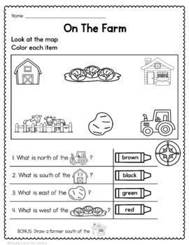 printable map skills worksheet middle school