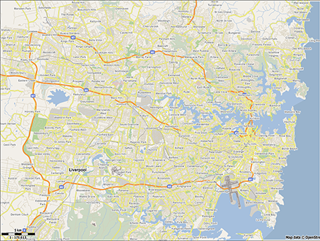 Printable Vector Map of Sydney | Free Vector Maps