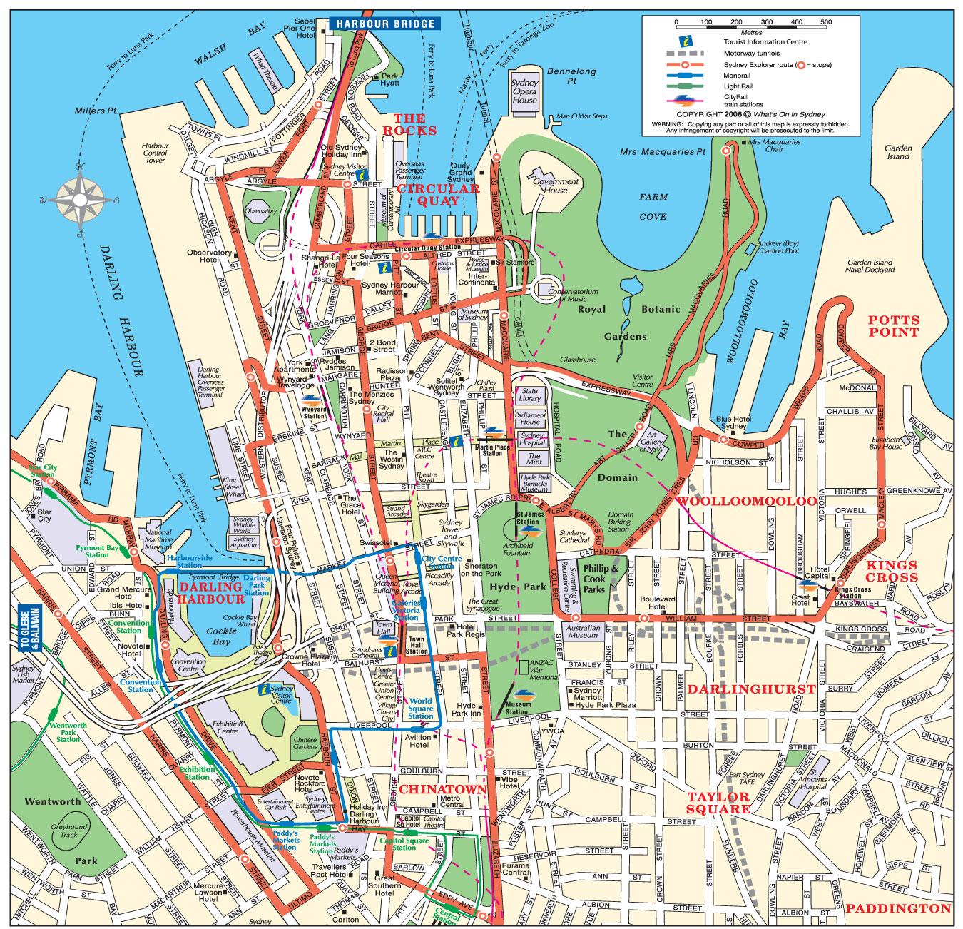 printable map sydney